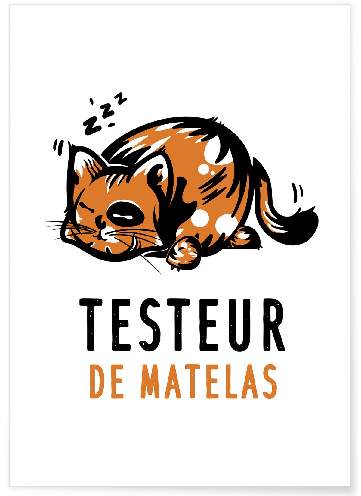 Affiche 'Testeur de matelas', L'AFFICHERIE