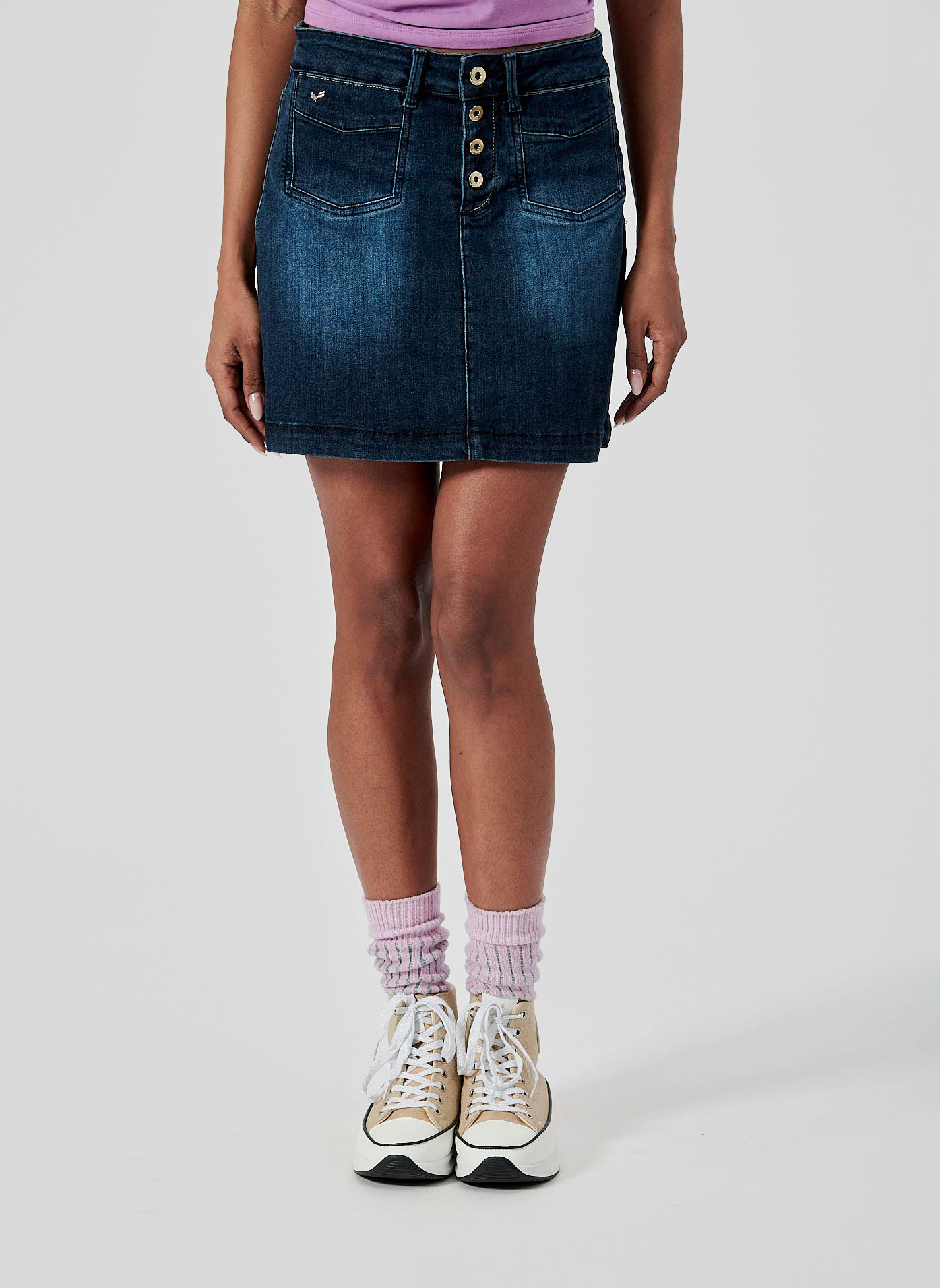 Jupe en jean Grise femme Kaporal SALMAH