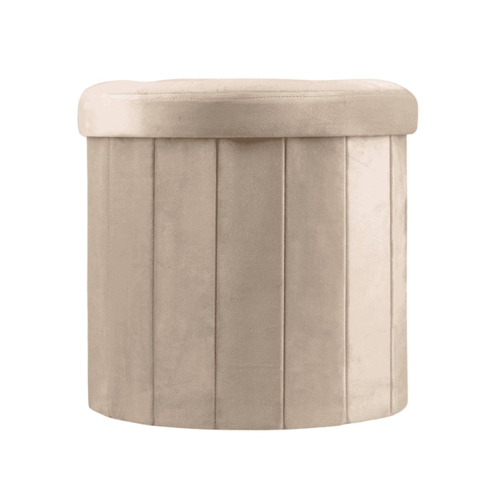 Pouf coffre en velours 38cm, ORNAMI