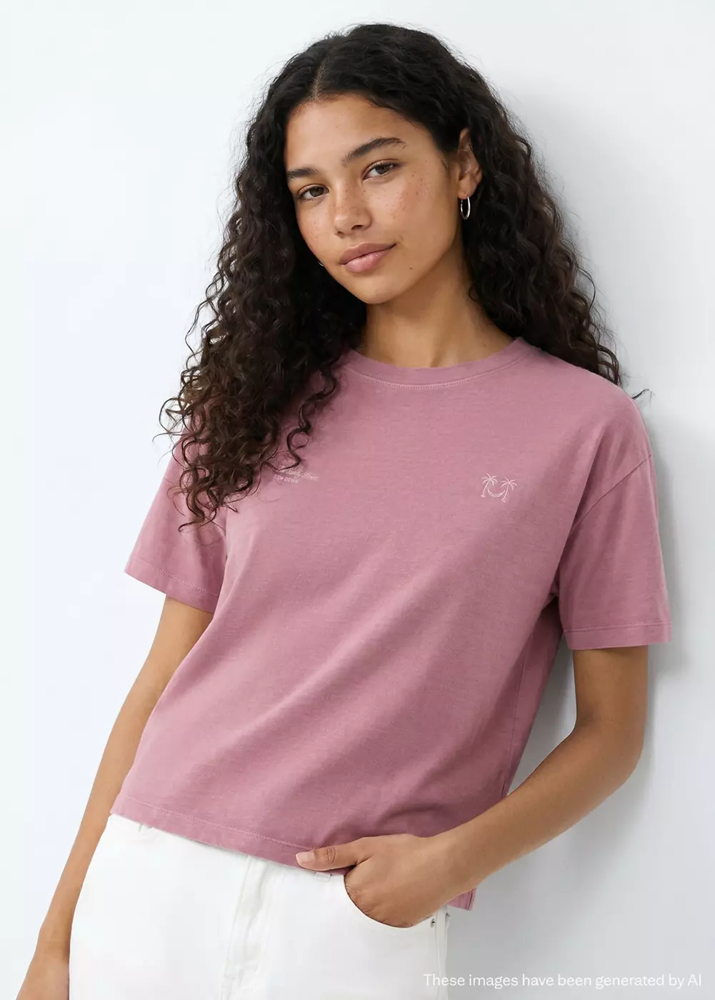T-shirt 100 % coton motif, MANGO TEEN