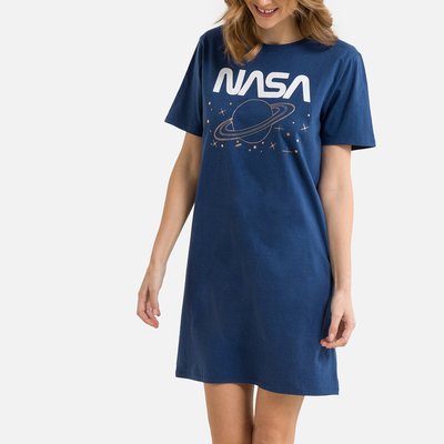 Cotton Short Sleeve Nightshirt NASA