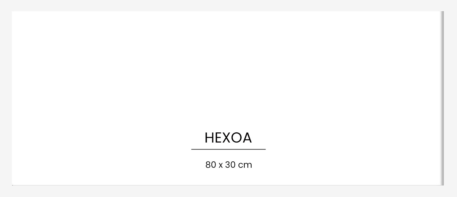 Cadre bois Blanc 80x30cm, HEXOA