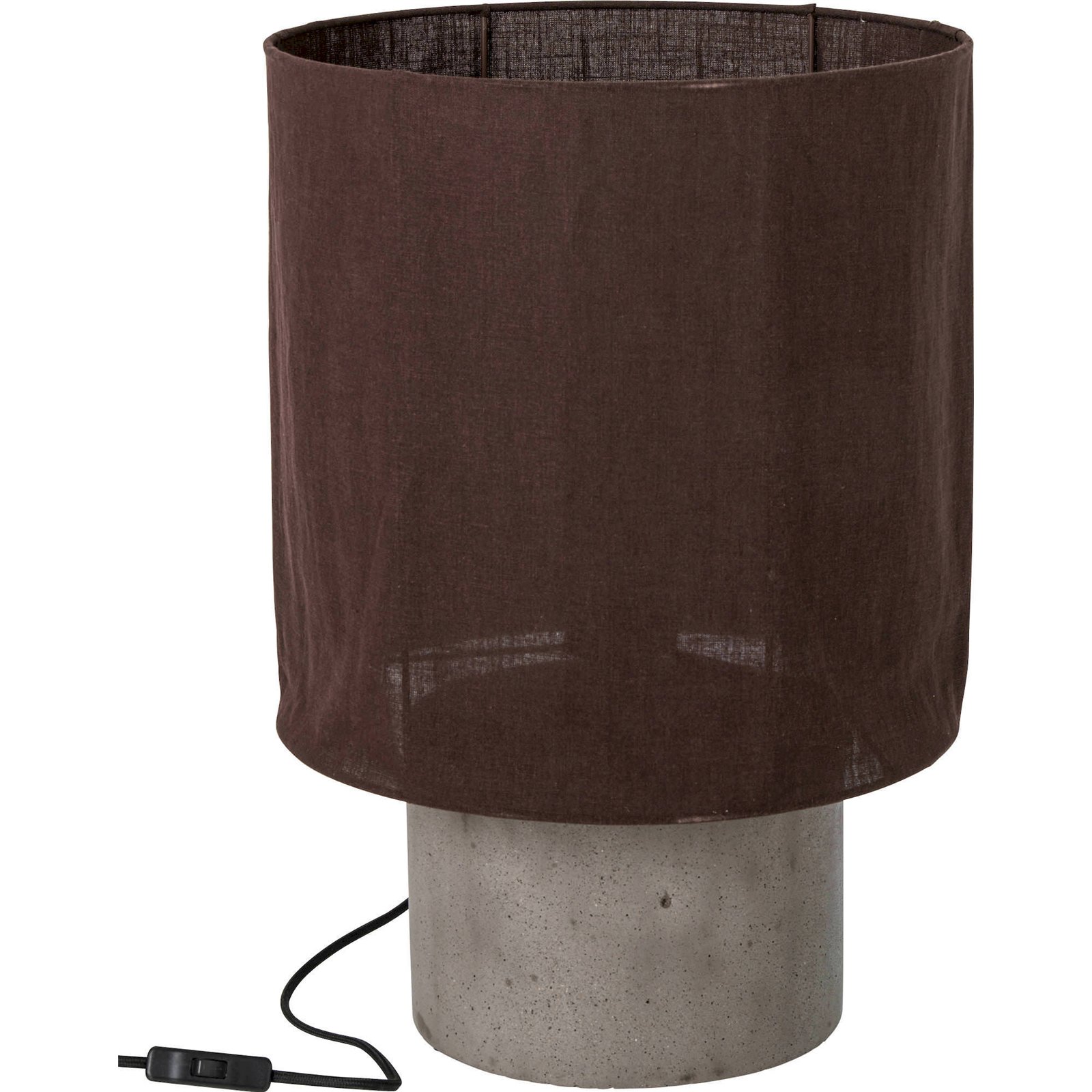 Lampe de table style industriel en ciment, RECOLLECTION