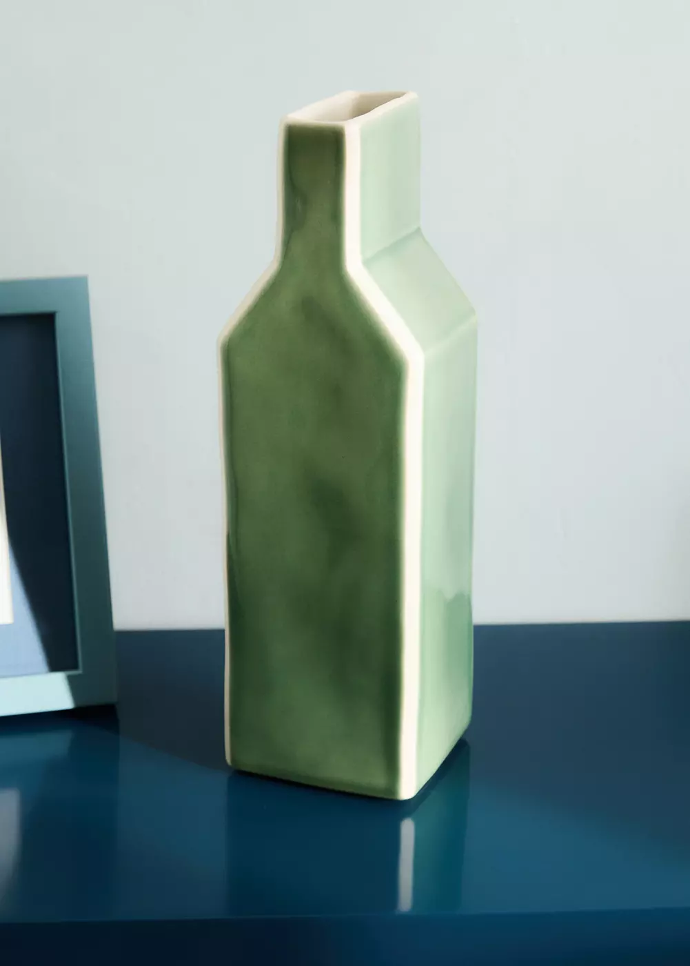 Vase en grès effet contraste de couleur grand format, MANGO HOME