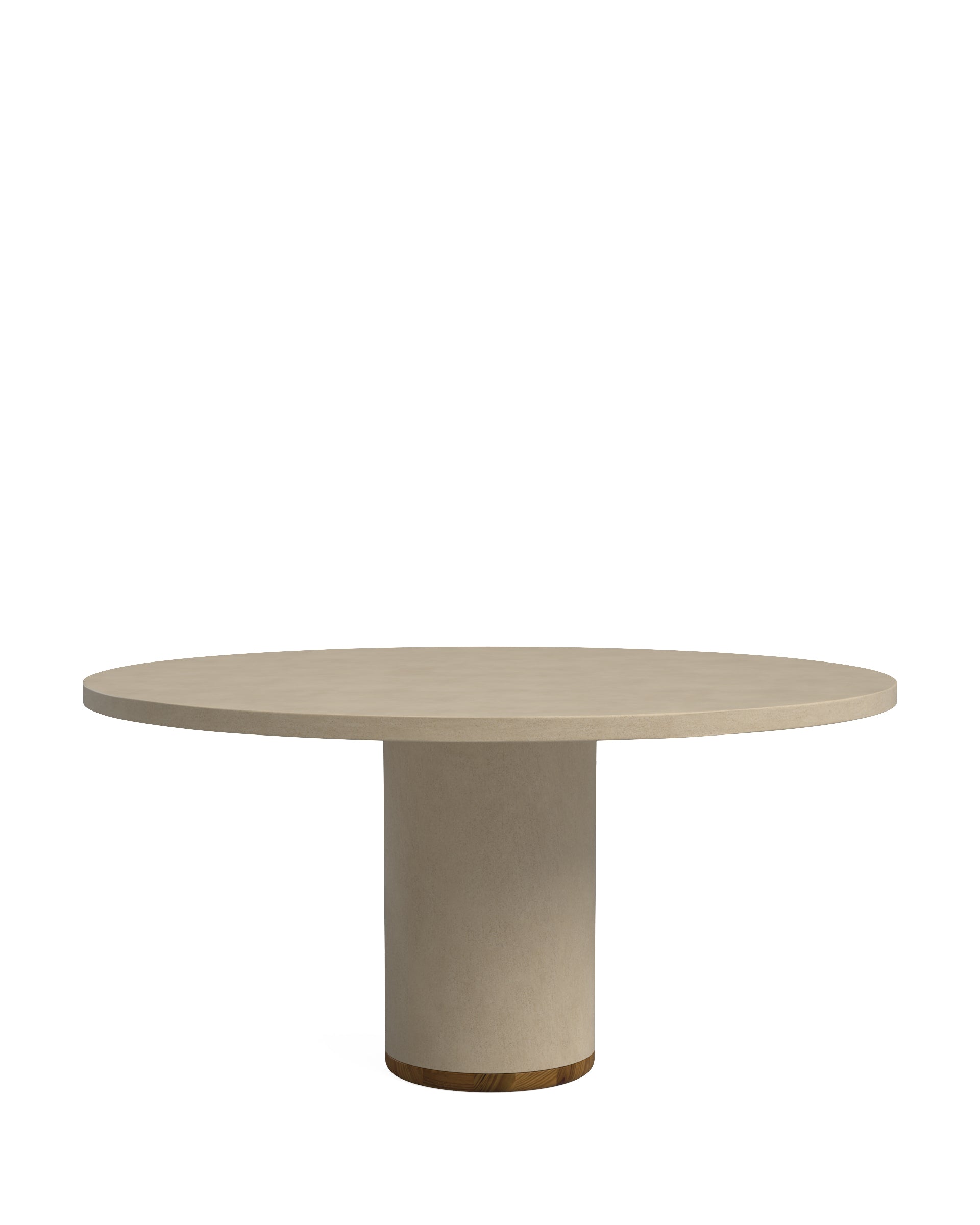 Table à manger en microciment couleur terre 110 cm - JARA, HANNUN