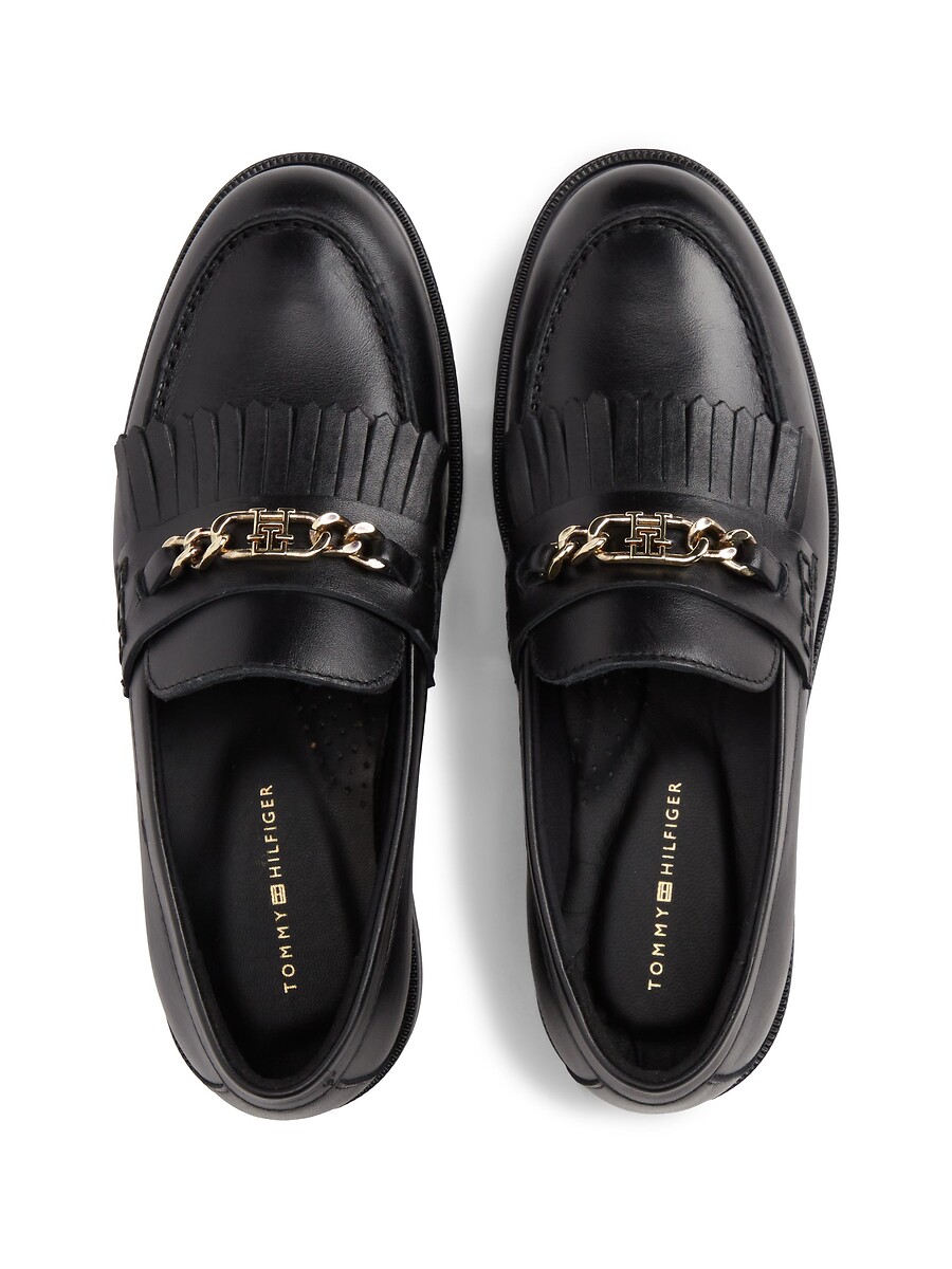Tommy Hilfiger Mocasines de piel con flecos — photo 6