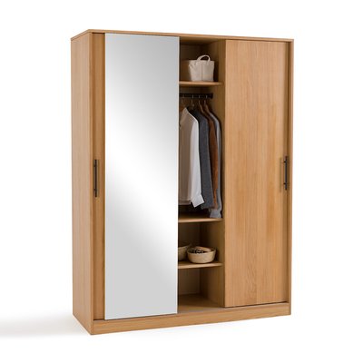 Шкаф с тремя раздвижными дверками и зеркалом, Milo LA REDOUTE INTERIEURS