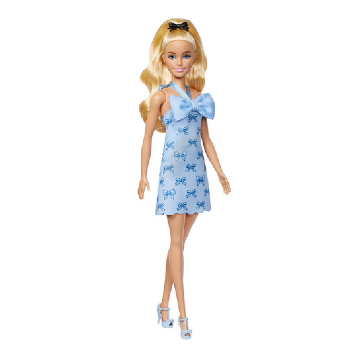 Barbie Fashionistas Poupee Robe Dos Nu Bleu Layette, MATTEL