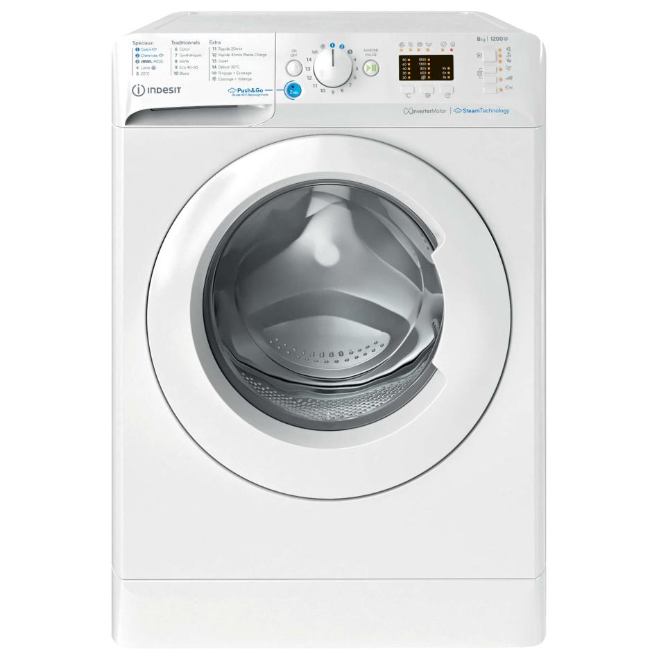 Lave linge frontal BWA81295XWVFR, INDESIT