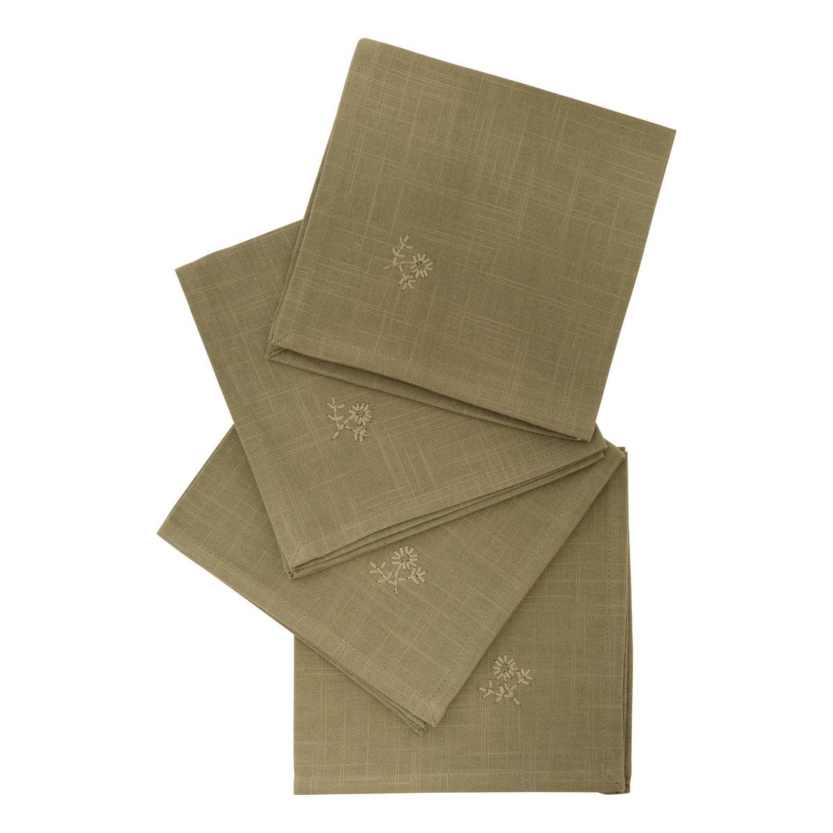 Lot de 4 serviettes de table en coton JOY, ATMOSPHERA