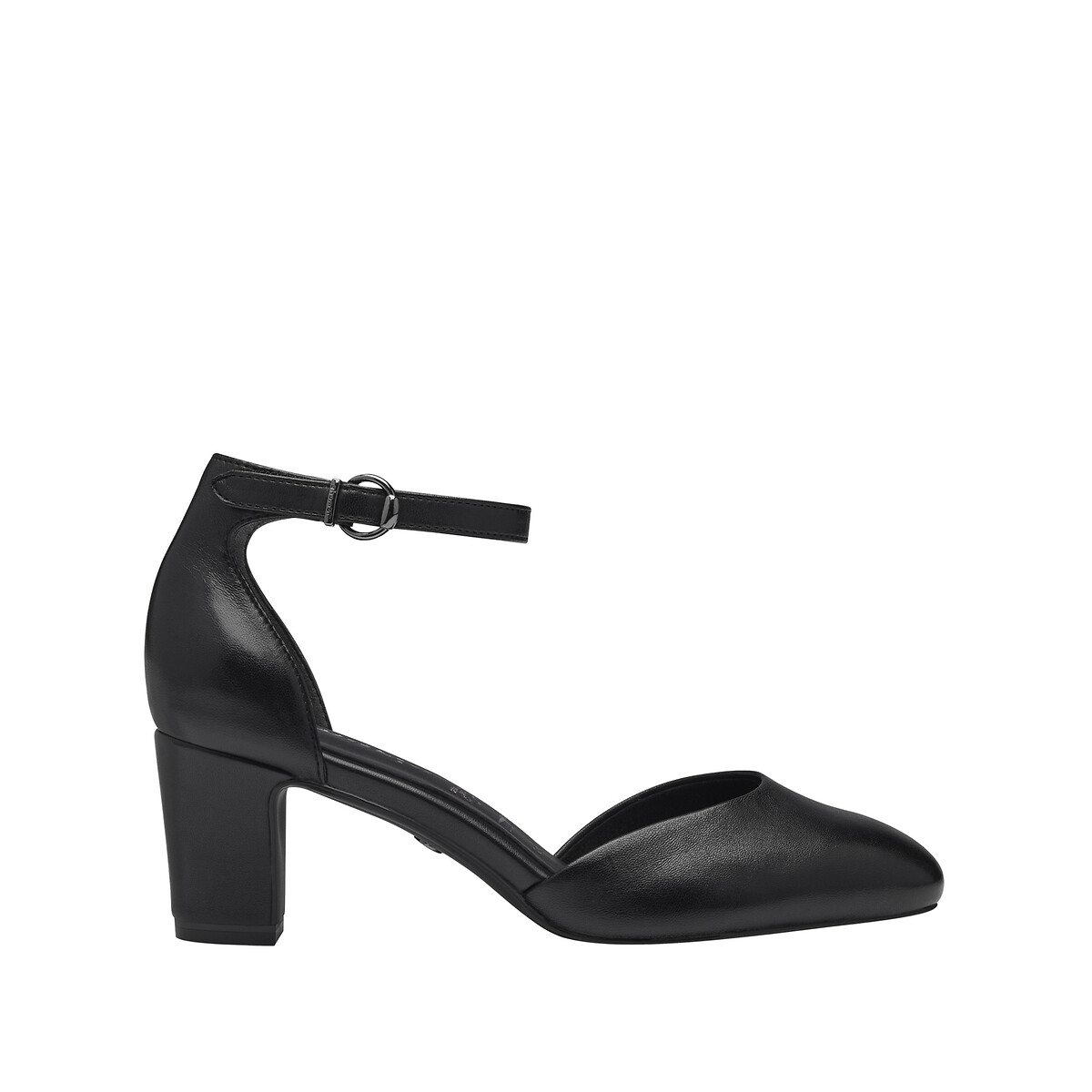 Image of Leather Ankle Strap Heels