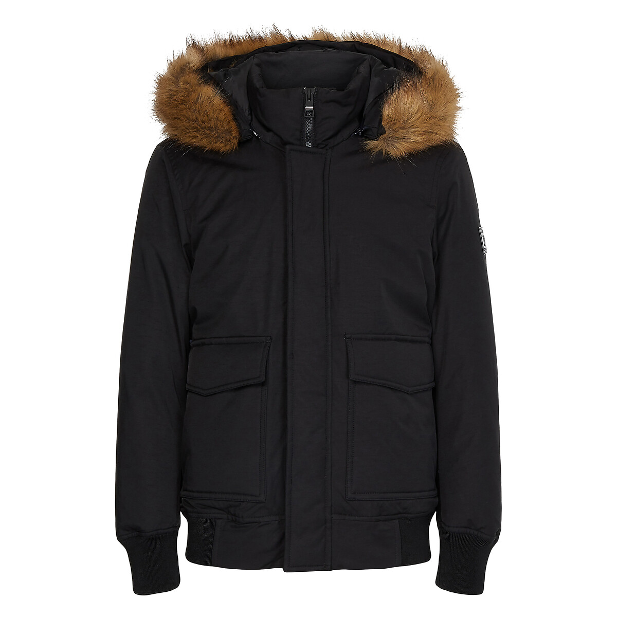 Rockie warm bomber jacket with faux fur 
