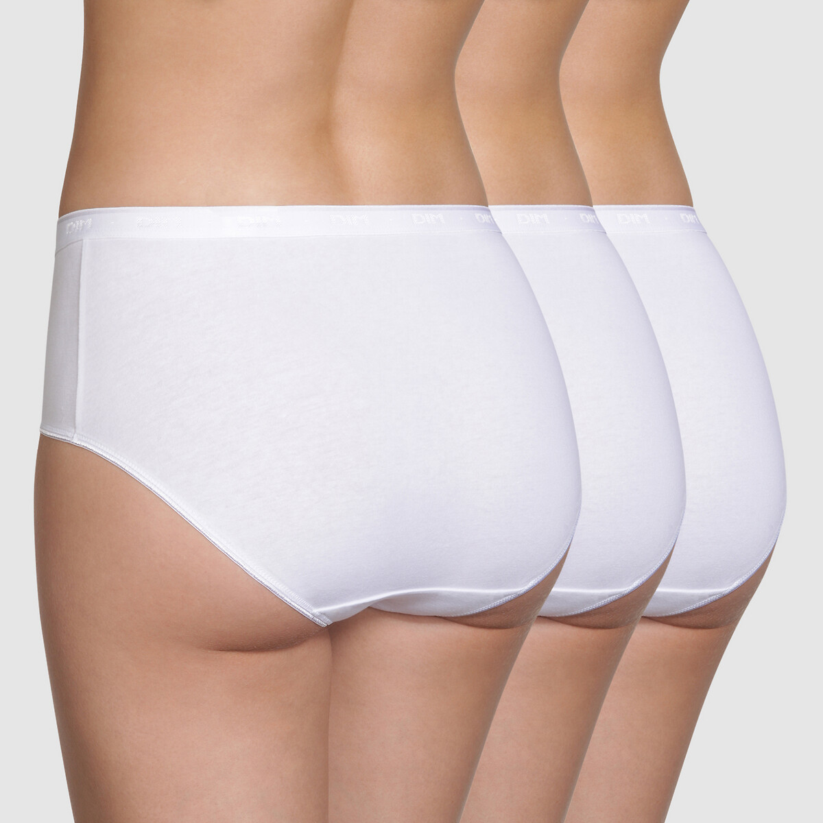 Pack of 3 maxi knickers in organic cotton Dim