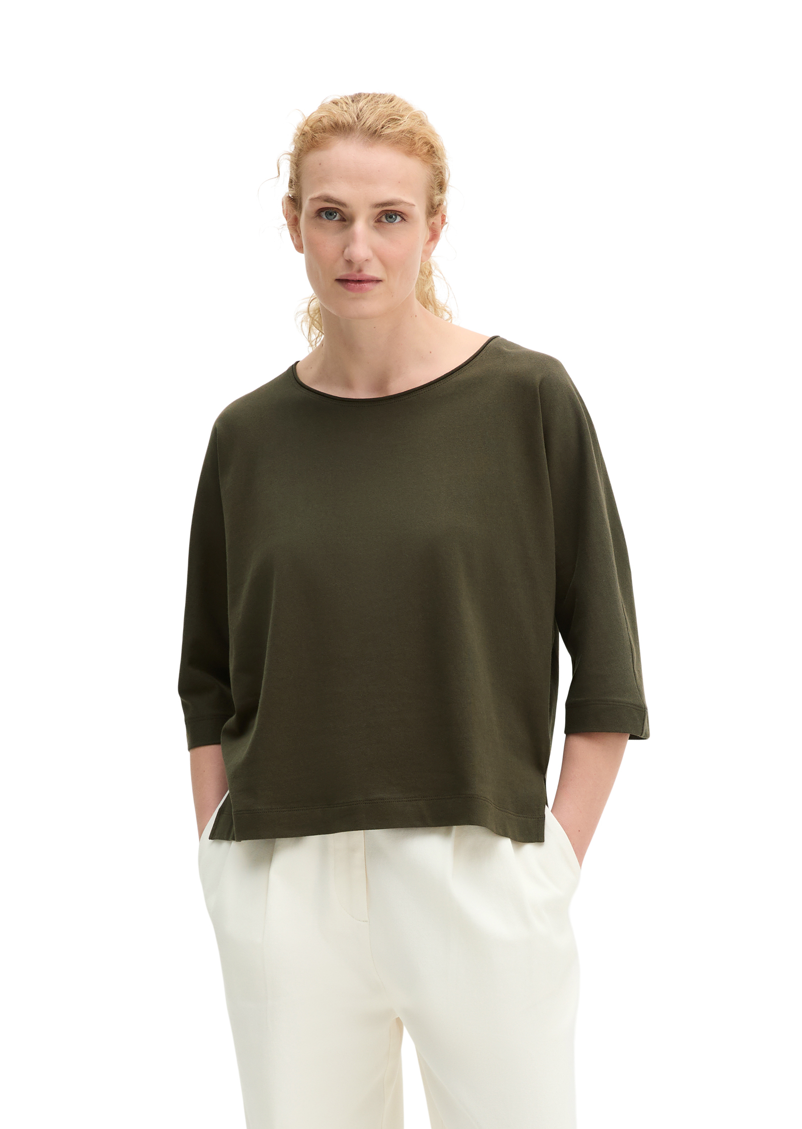 T-shirt oversize en jersey finement tricoté, MARC O'POLO
