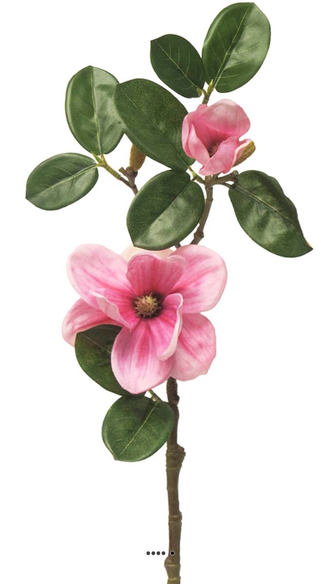 Magnolia du Japon artificiel en tige, H 51 c, ARTIFICIELLES