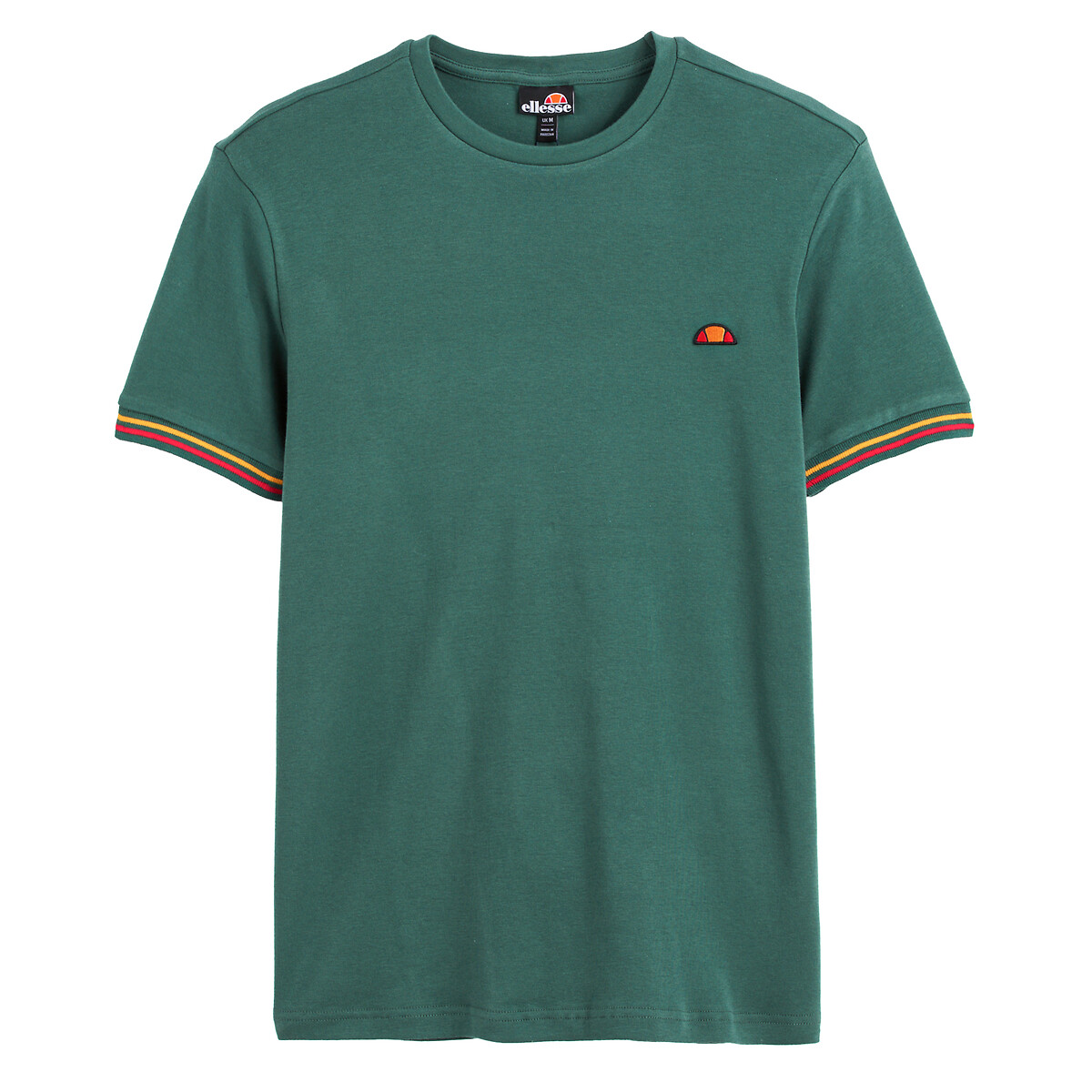 Kings 2 Cotton T-Shirt with Embroidered Logo and Short Sleeves