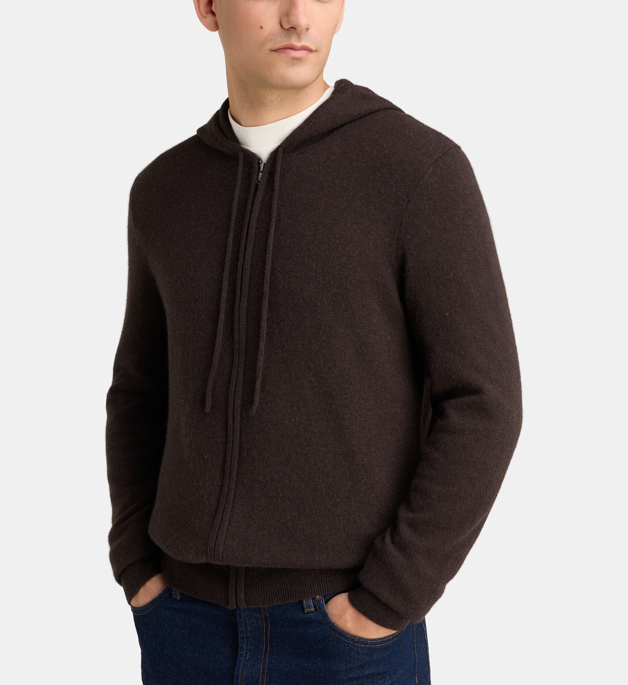 Gilet nachcap zippé capuche cachemire, GALERIES LAFAYETTE