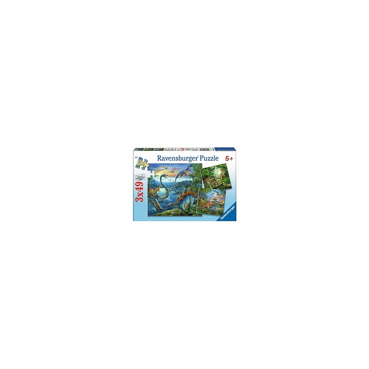 Puzzle 3X49P La fascination des Dinosaures, RAVENSBURGER