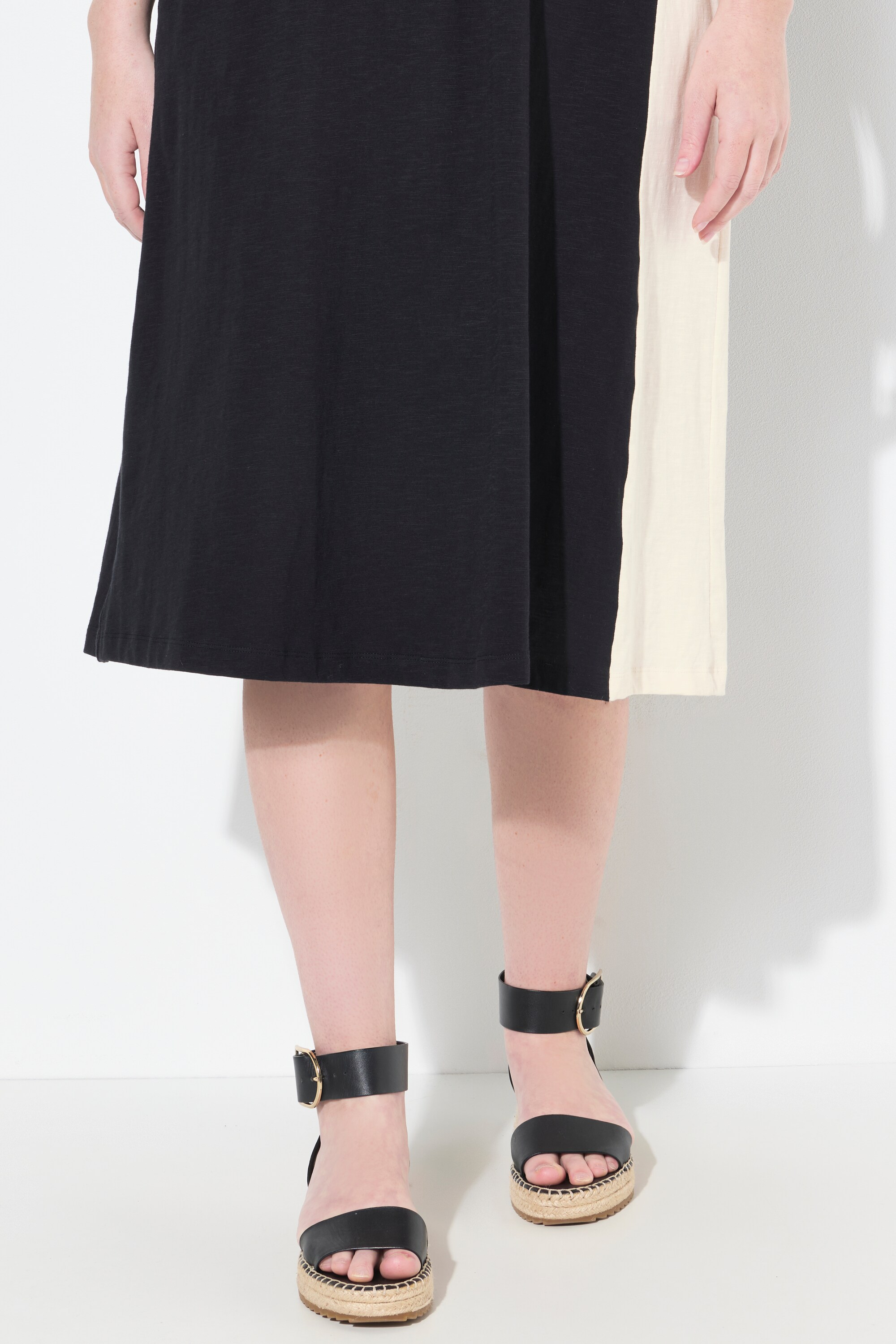 Jupe midi, ourlet asymétrique, poches, ULLA POPKEN