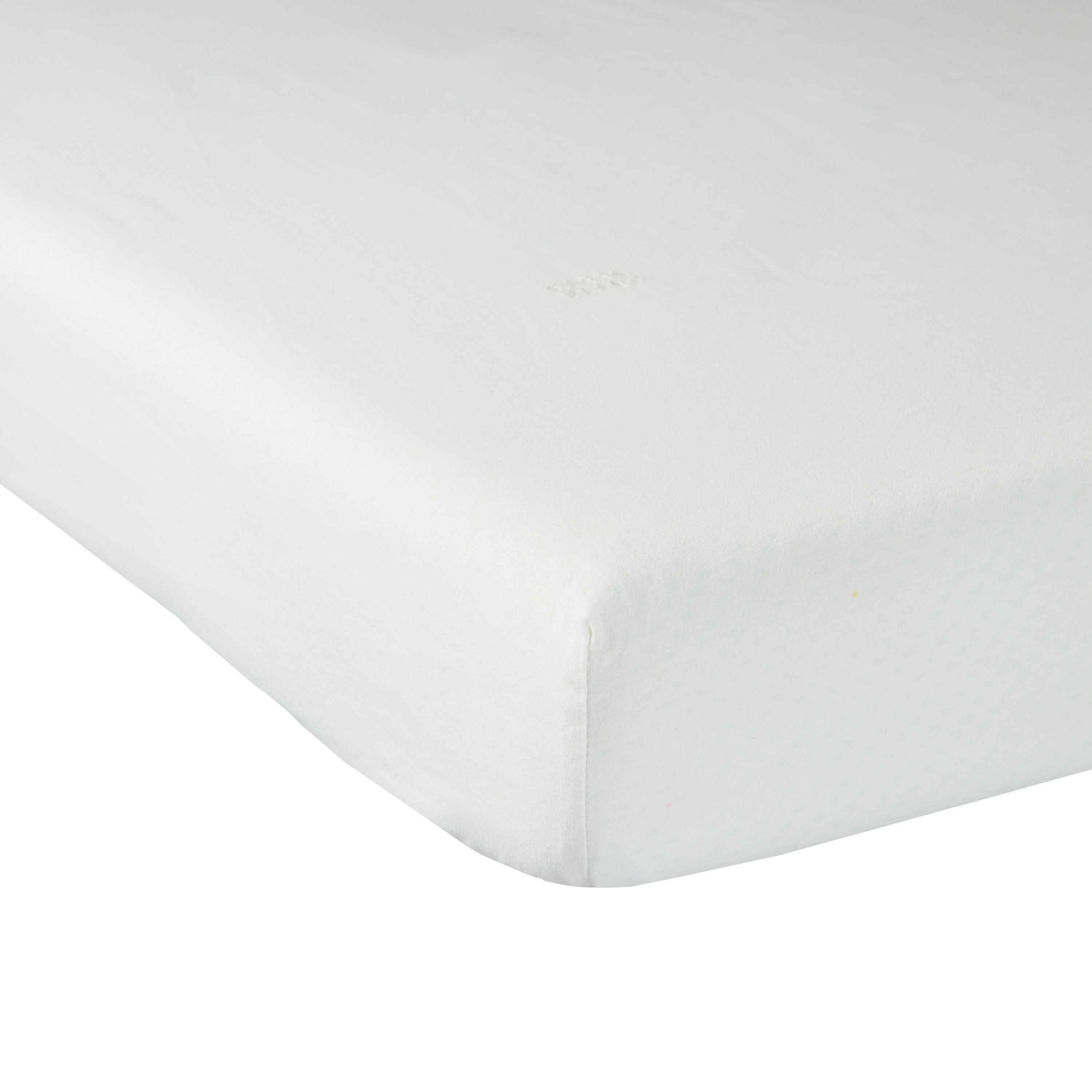 Drap housse coton ORIGINE, CARRE BLANC