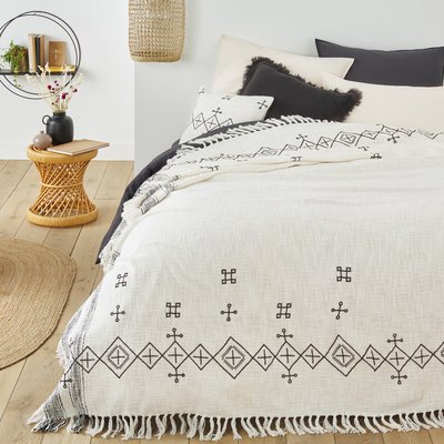 Angusto Embroidered Cotton Bedspread LA REDOUTE INTERIEURS