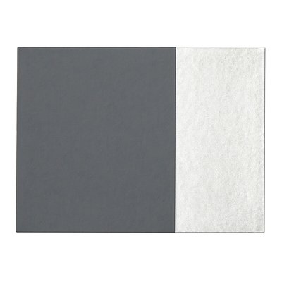 Set of 4 Dipped Grey/Silver Leather Effect Placemats SO'HOME