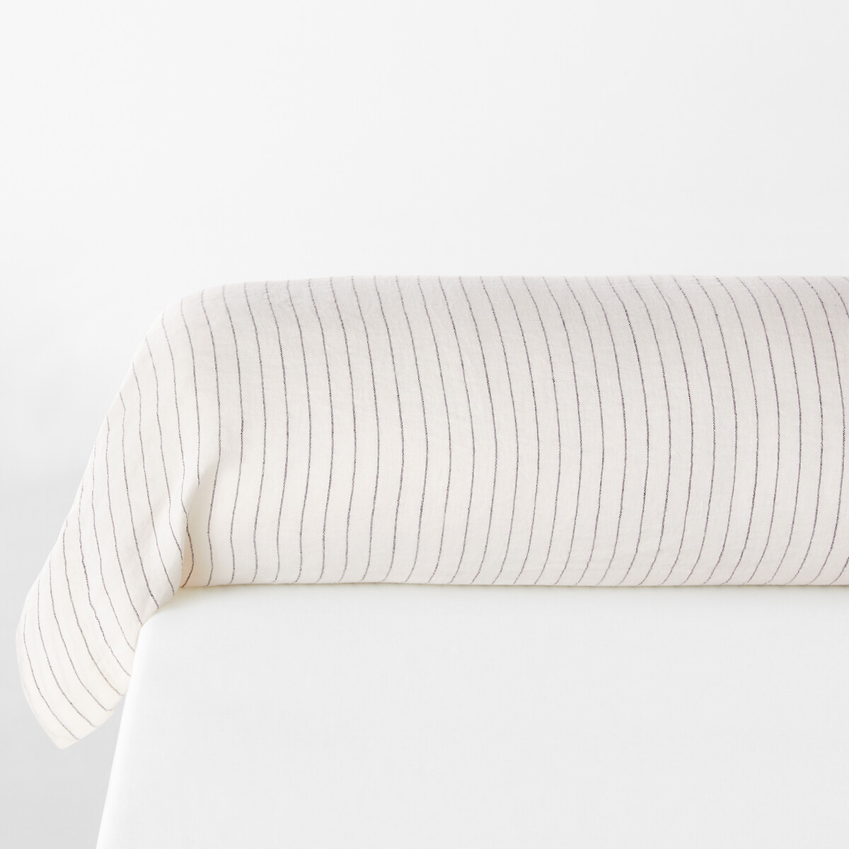 Linot Striped 100% Washed Linen Bolster Case