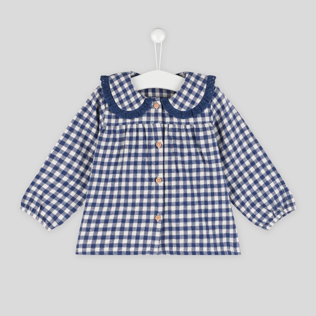 Pyjama Combinaison Bébé Fille/Garçon à Carreaux - Manches Longues, Boutonnage - Taille 0-24 Mois - Doux En Polyester/Élasthanne - 12