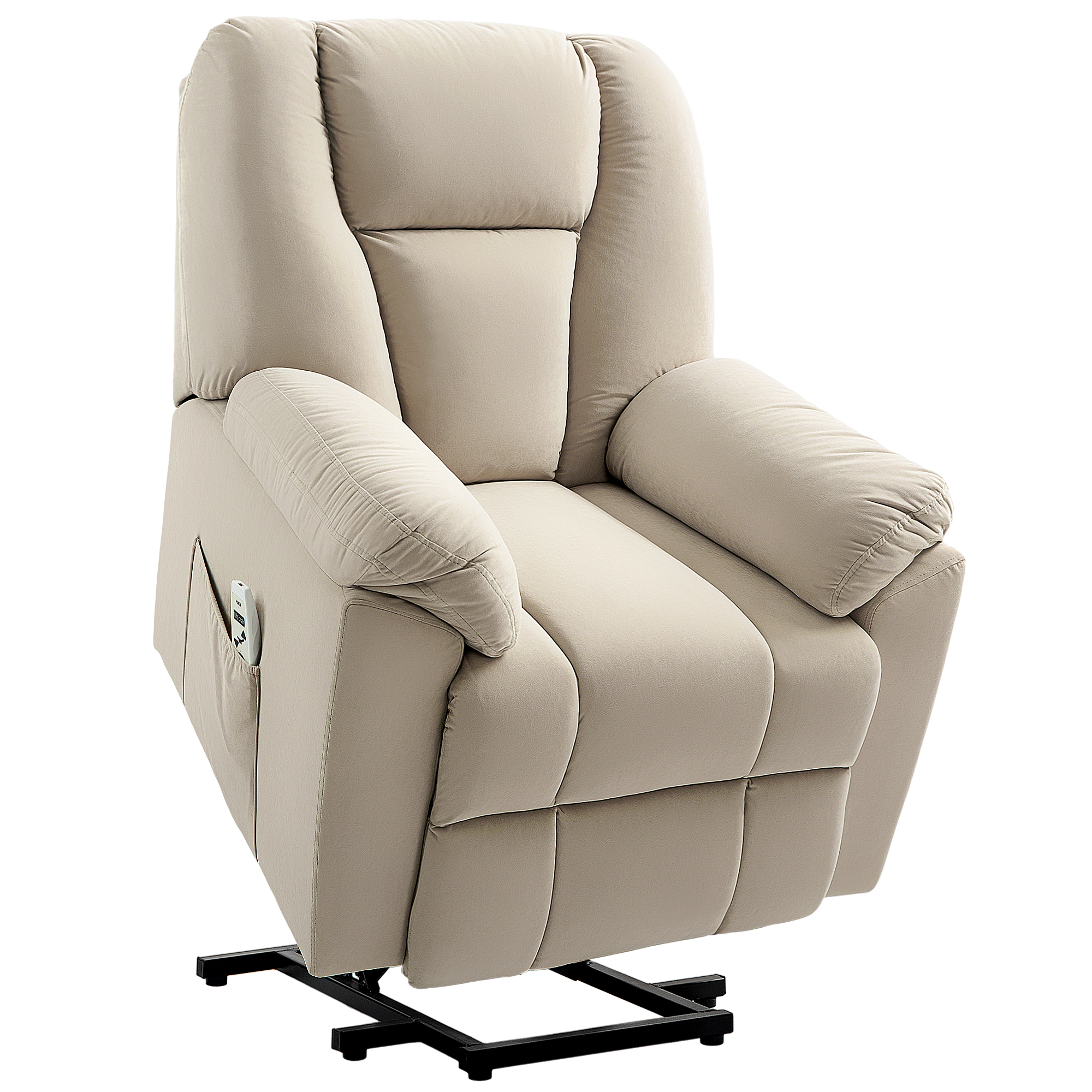 Fauteuil releveur multifonctionnel Velours, HOMCOM