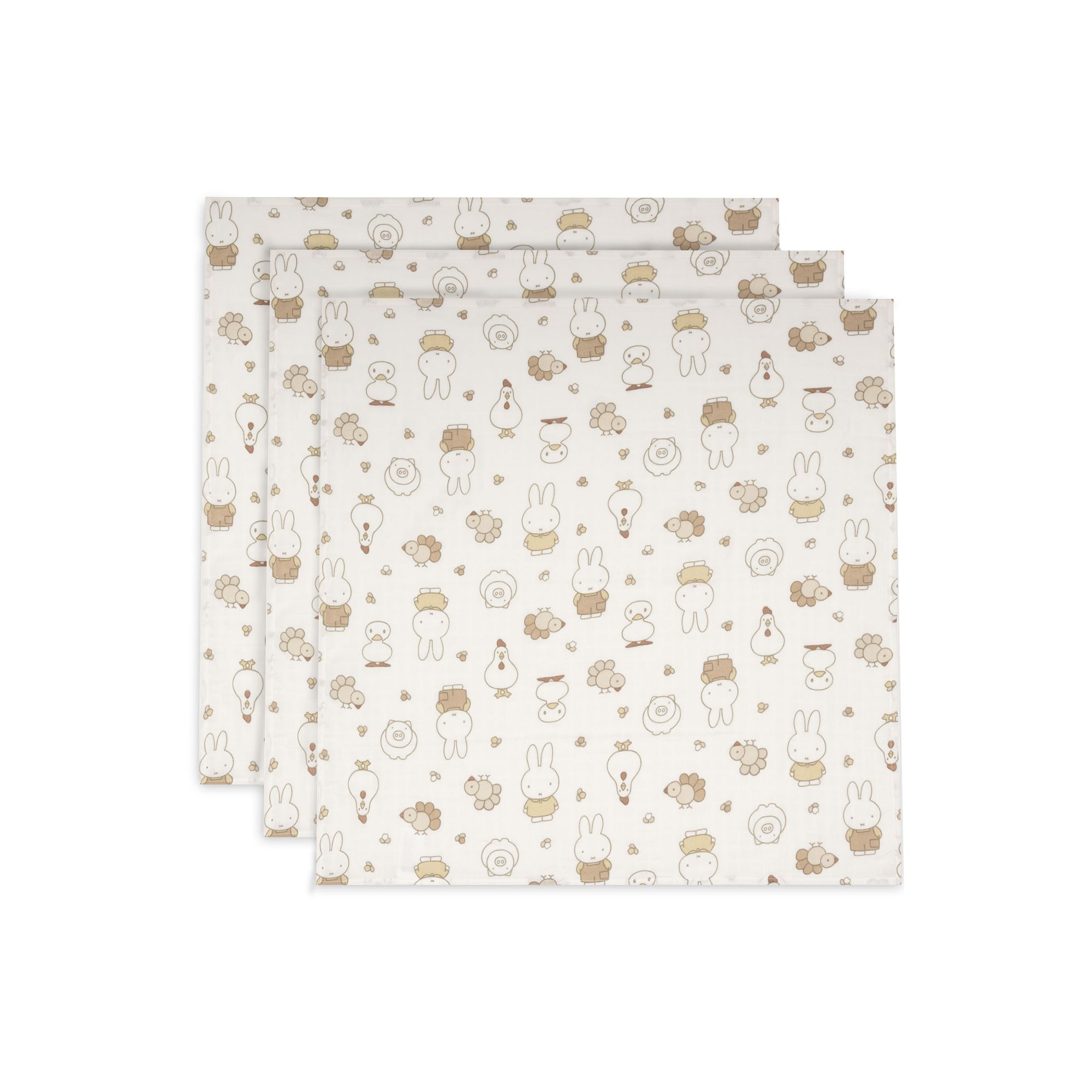 Lot de 3 langes gaze de coton, JOLLEIN