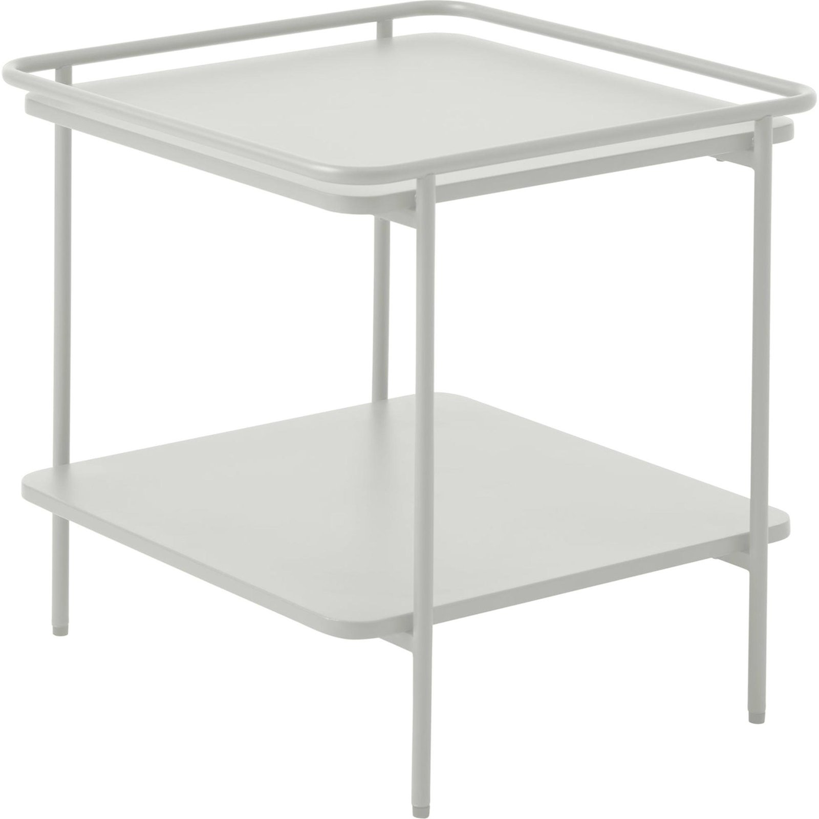 Table d'appoint carrée avec tablette YUBA, RECOLLECTION