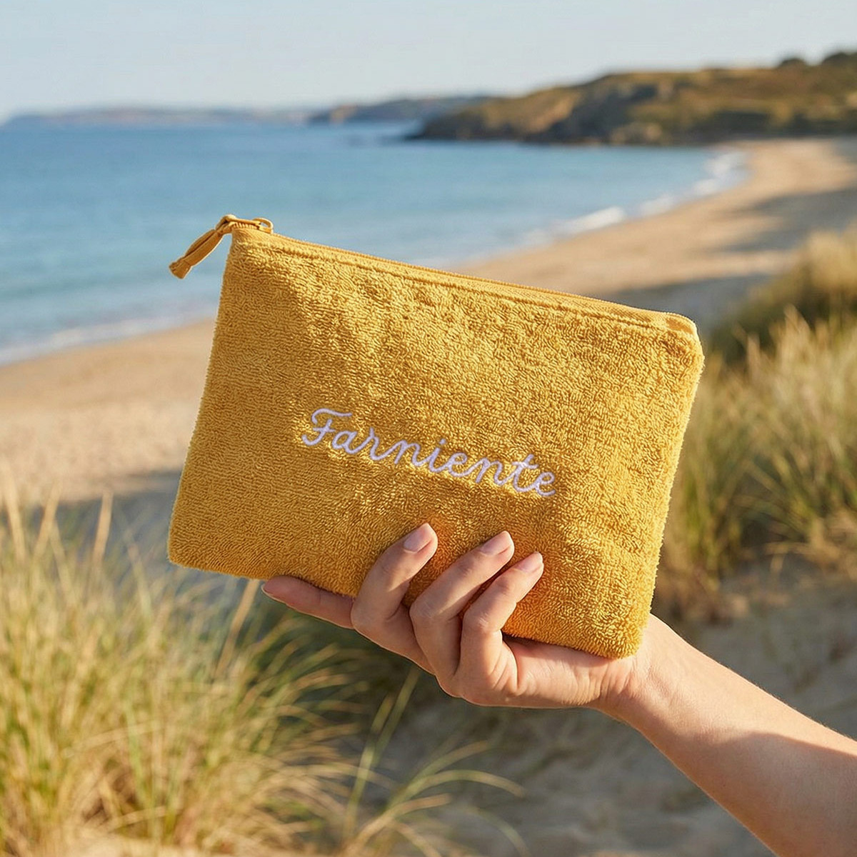 Trousse de plage "FARNIENTE" Caramel BAHAMAS, SENSEI MAISON