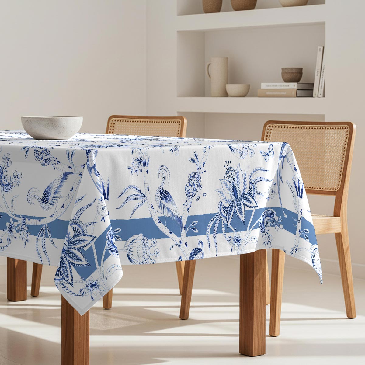Nappe anti-taches Peacock - 100% coton -, NAF NAF HOME