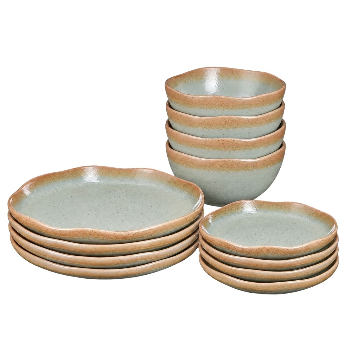 Ensemble de vaisselle VOLANO, MICA DECORATIONS