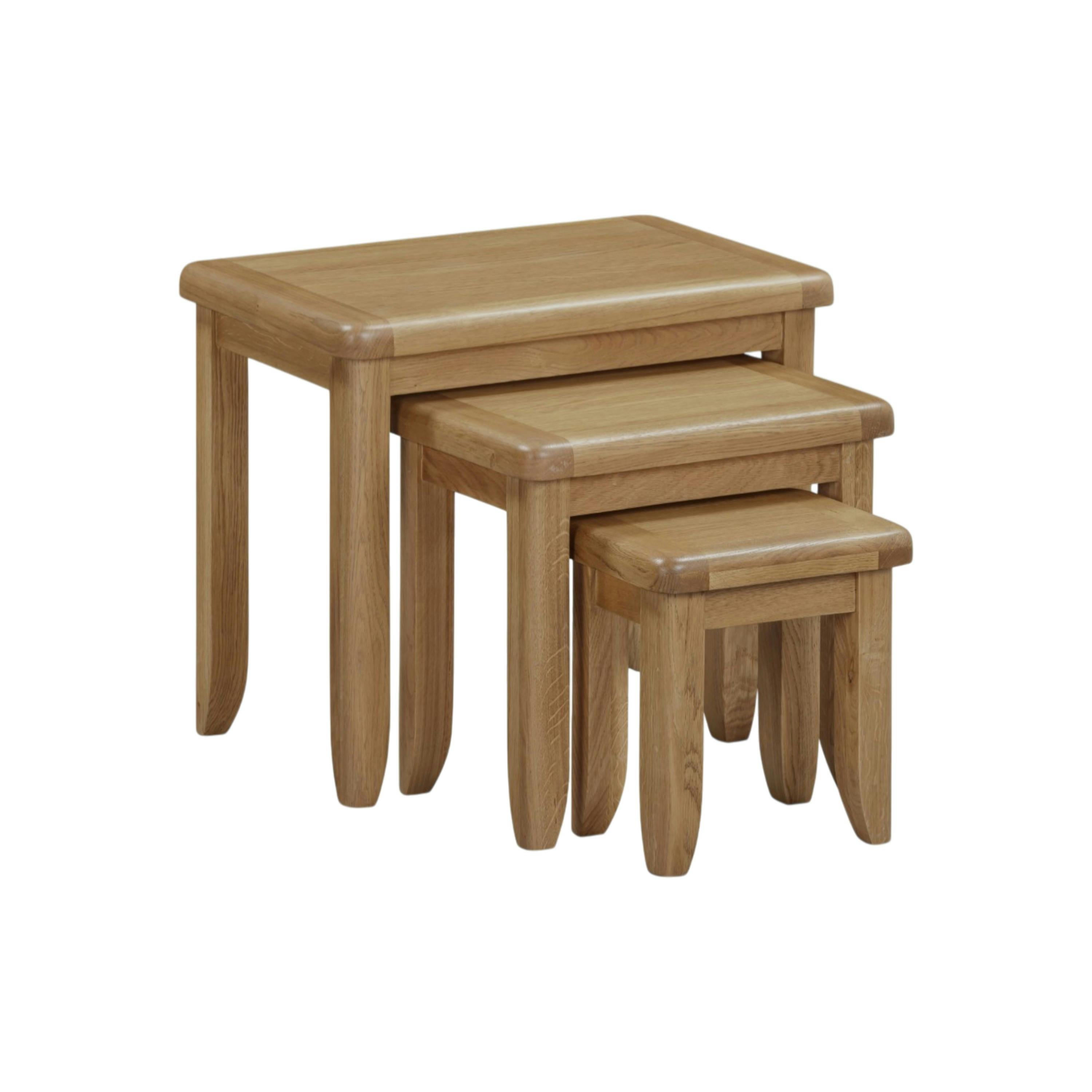 Table gigogne bois style campagne (lot de 3) VALMONT, PIER IMPORT