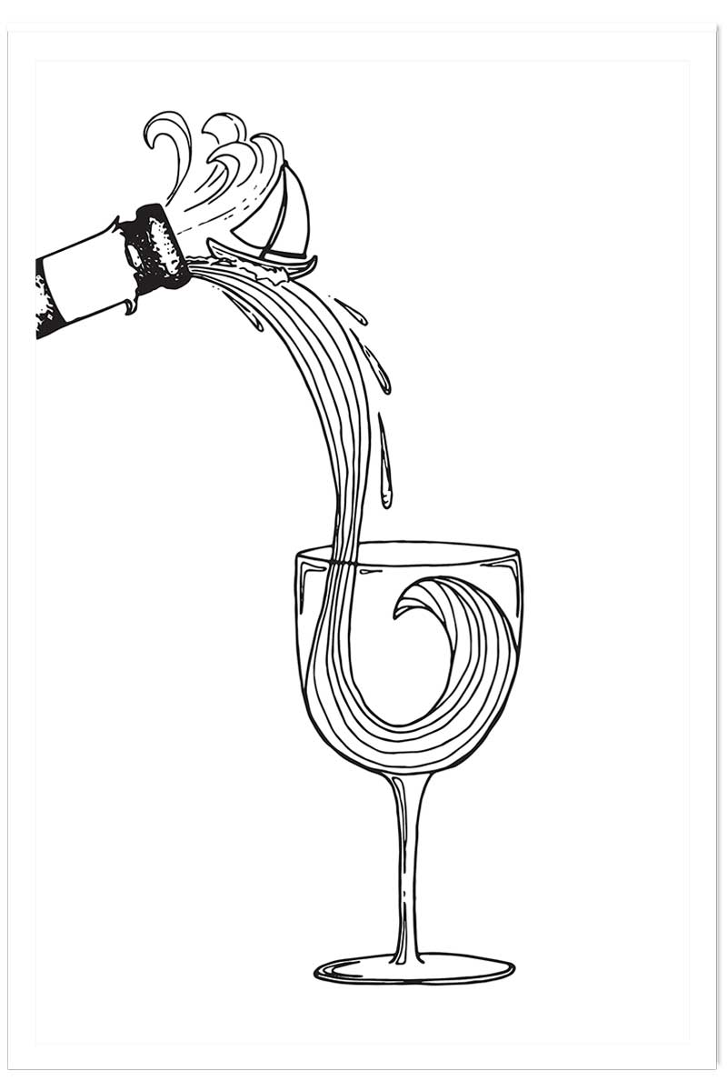 Poster vin des landes, HEXOA