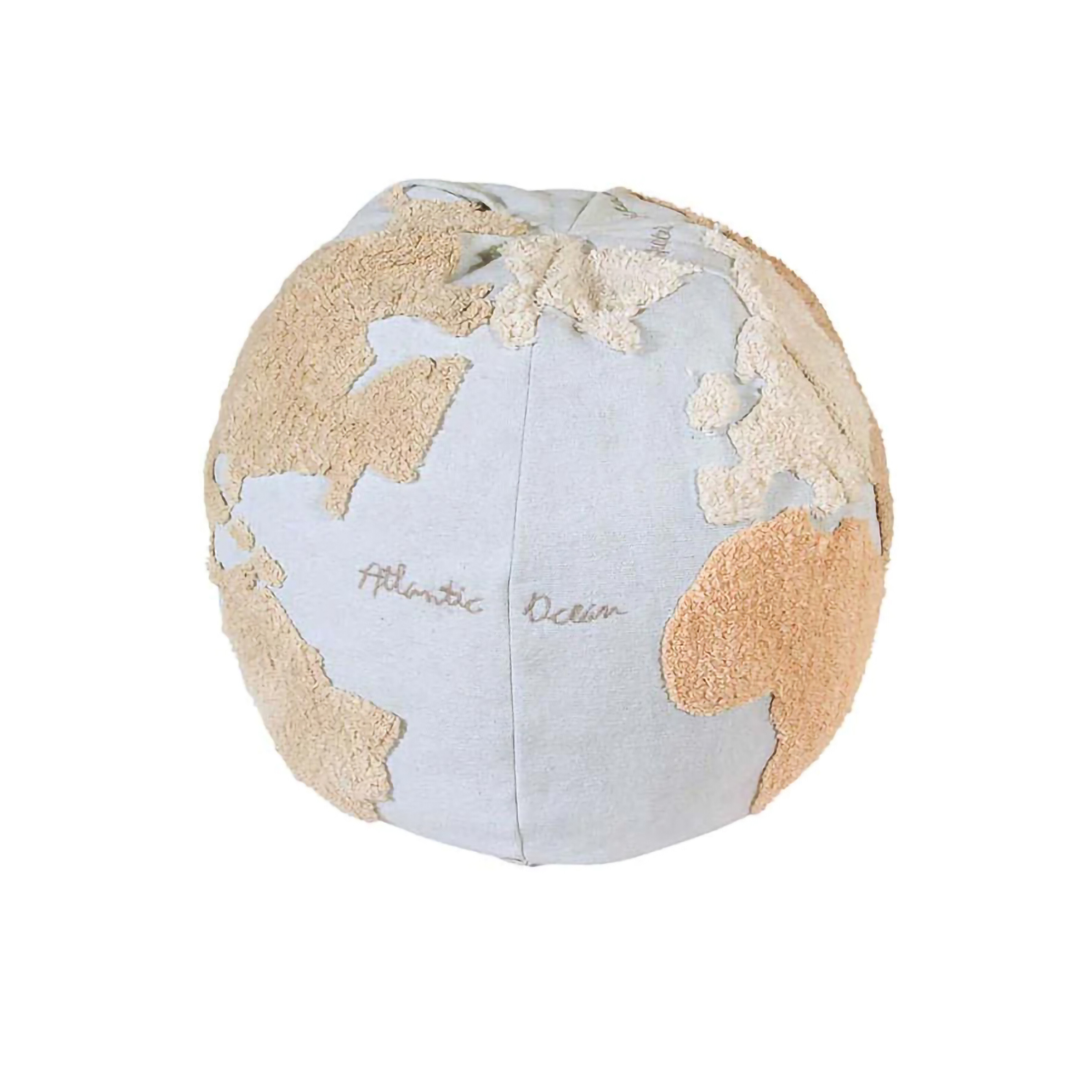 Pouf Carte du monde Tapis recyclé BACK TO SCHOOL, LORENA CANALS