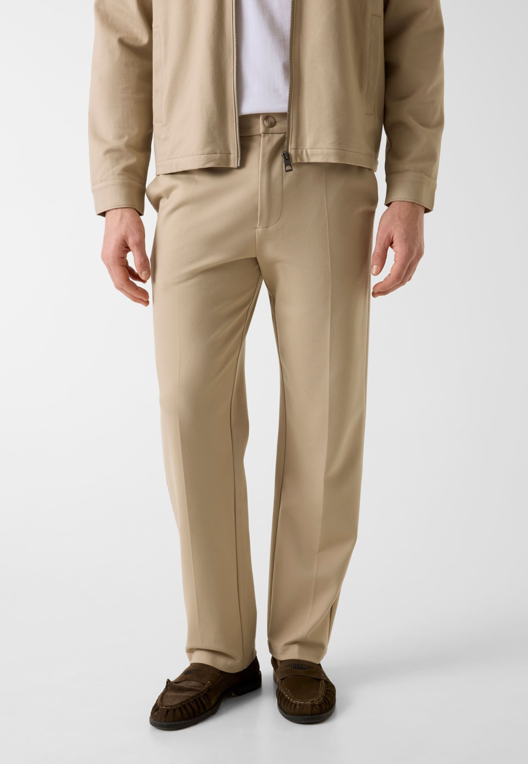 Pantalons Chino À Jambe Droite, GUESS