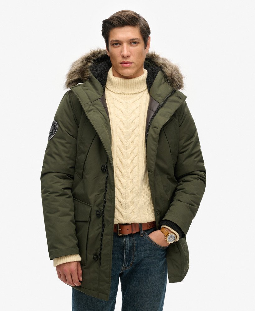 Parka Chaude Zippée À Capuche Everest, SUPERDRY