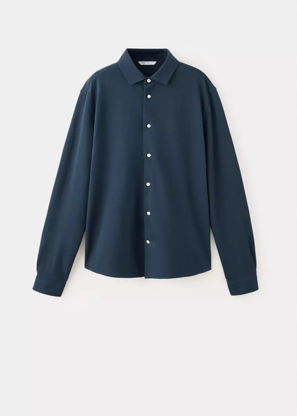 Polo en coton à manches longues avec boutons, MANGO TEEN