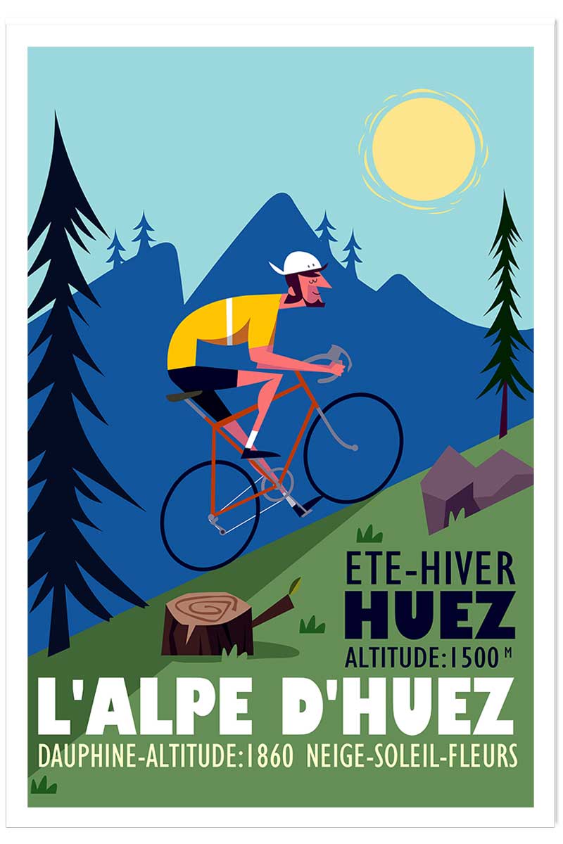 Poster de l'alpe d'huez, HEXOA