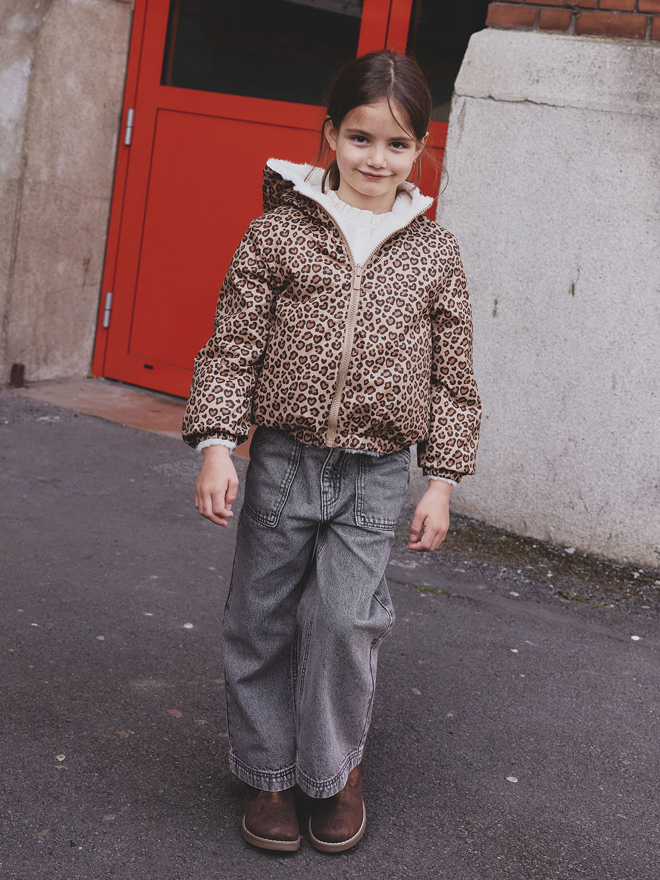 Sweat à Capuche Léopard Gap Bébé Fille Taille 3-6 Mois – Cardigan Léger Occasion Très Bon état