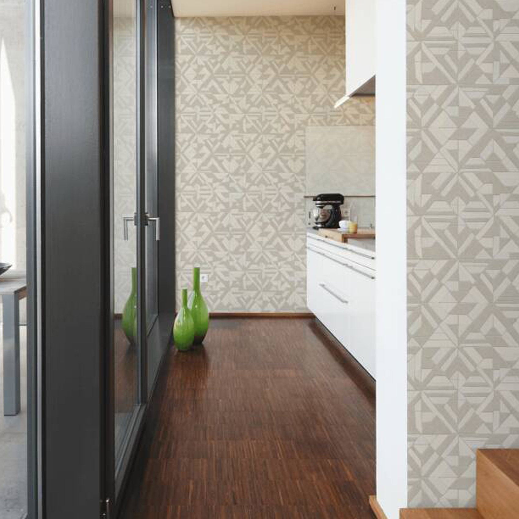 Papier peint à mosaïque géométrique, HOME MAISON