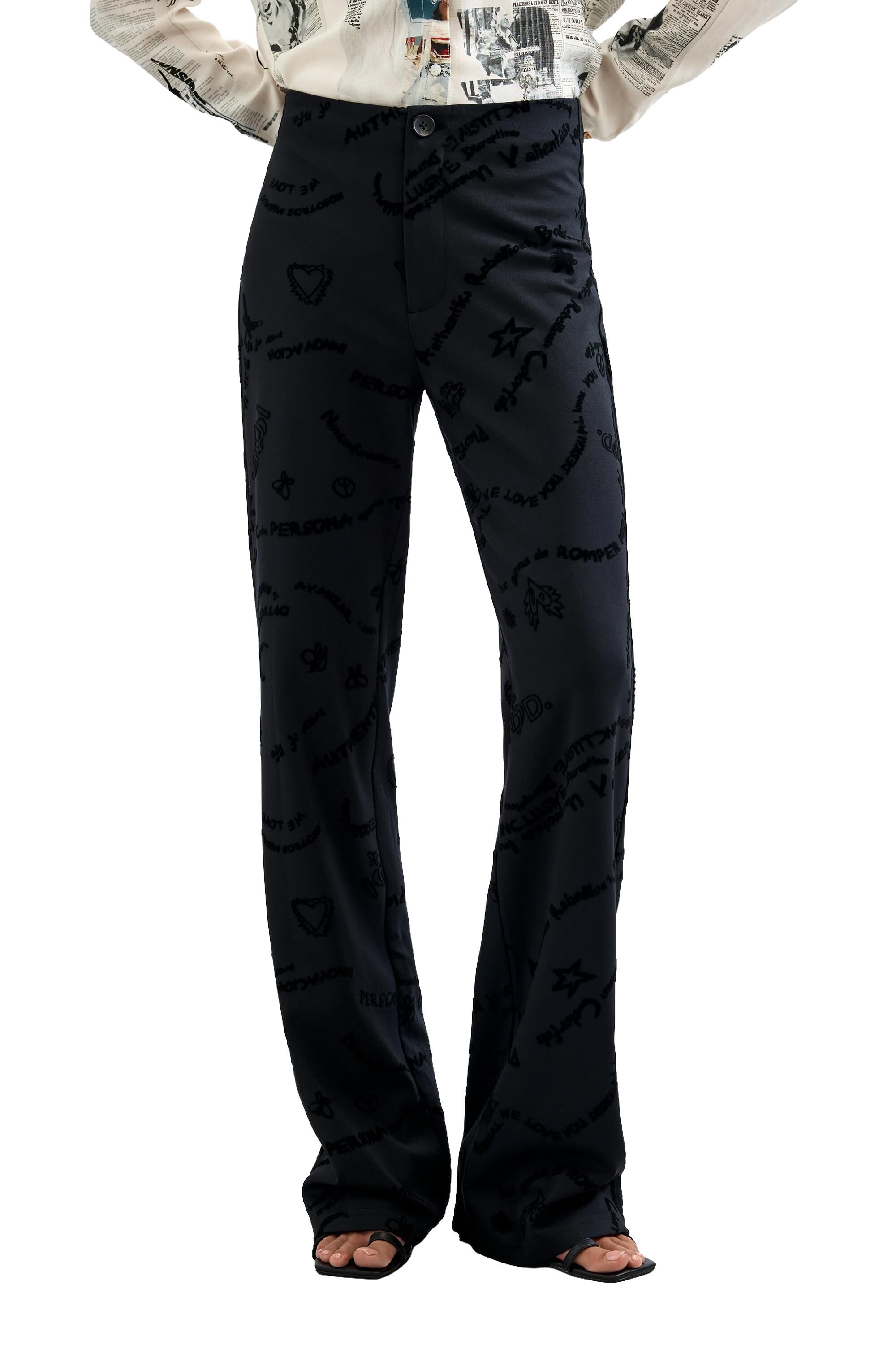 Pantalon long floqué, DESIGUAL