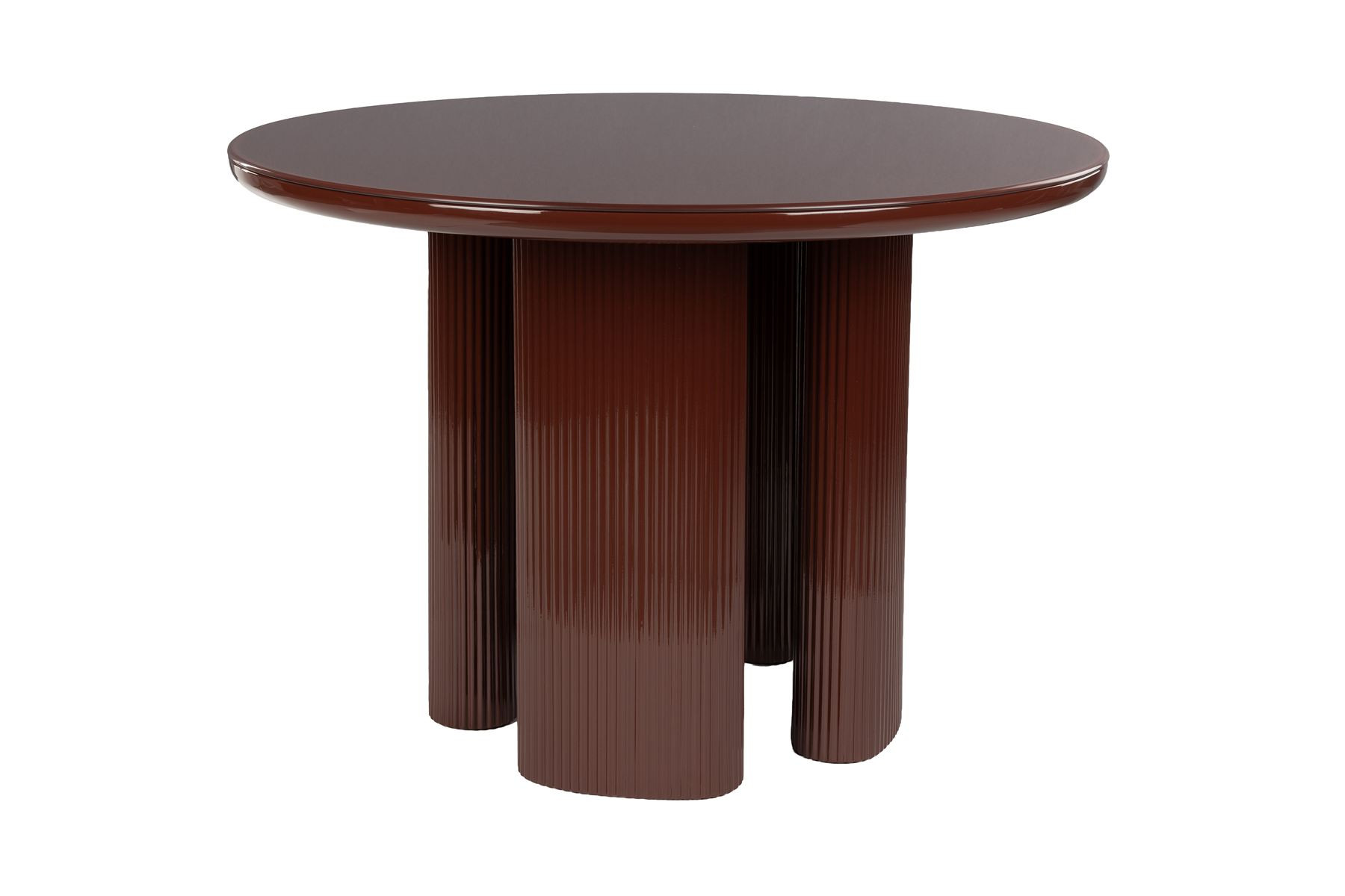 Table à manger ronde en bois, L.110, BOITE A DESIGN
