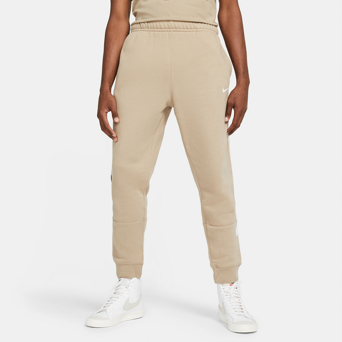 Cotton mix joggers , beige, Nike | La Redoute