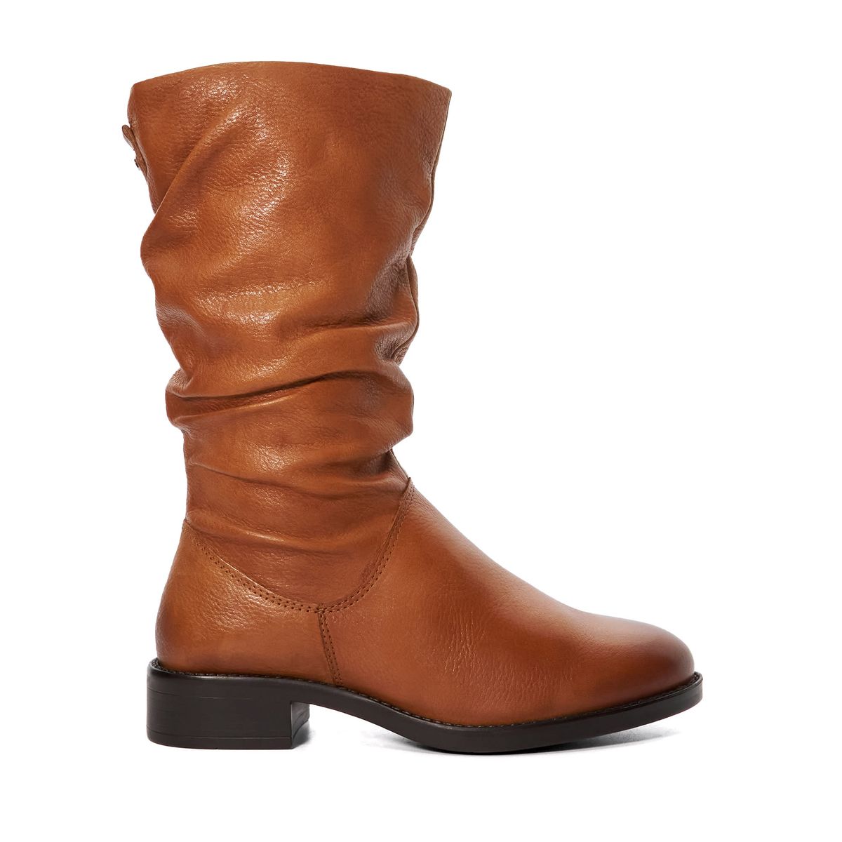 Bottes mi mollet marron La Redoute