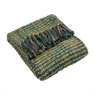 Knitted Check Throw SO'HOME