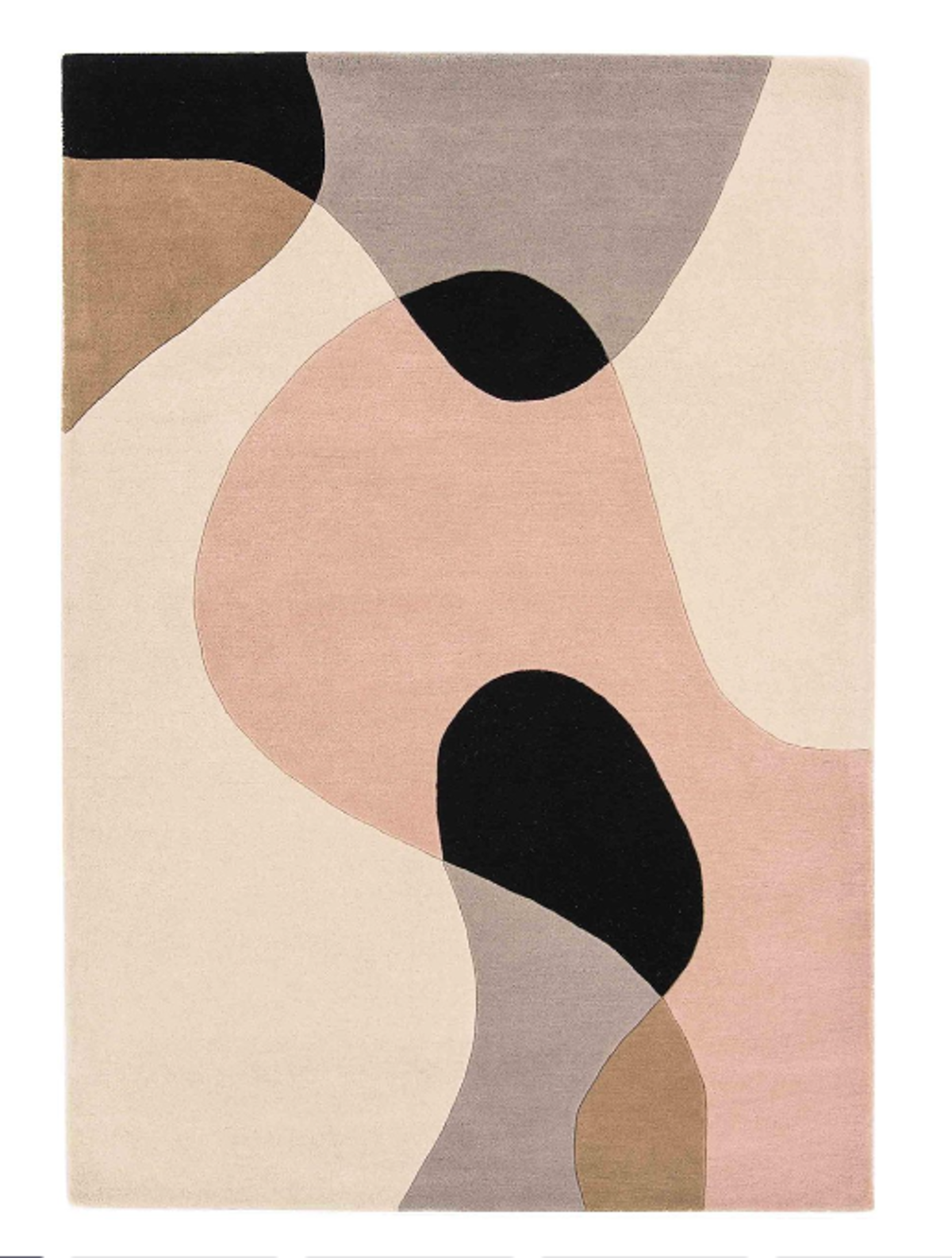 Tapis salon et chambre moderne pure laine PINKY, NOVATREND