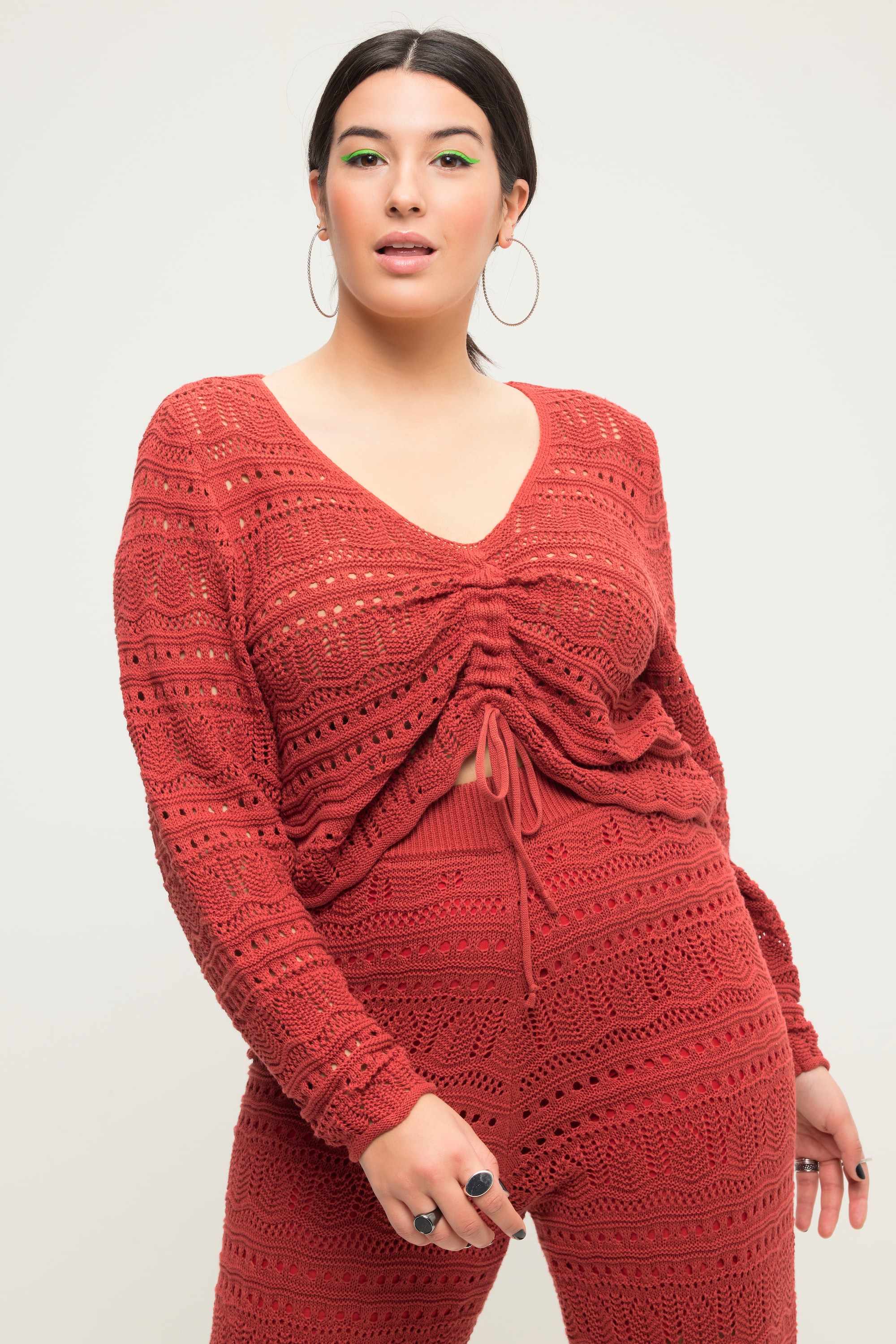 Pull ajouré coupe Loose Fit avec ruban à, STUDIO UNTOLD